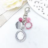 Exclusive Silver Crystal 4Qul, Ayatul Kursi & Allah Bag Charm - Muslim, Islamic, Quran, Ayah, Evil Eye, Nazar