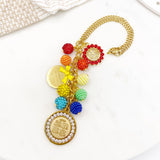 Rainbow Car Mirror Ayatul Kursi, Allah, 4Qul Charm, Protection, New Driver Gift, Keyring, Keychain