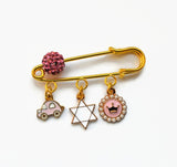 Star Of David Baby Pin - Jewish, Jew - Hanukkah, Judaica, Chanukah
