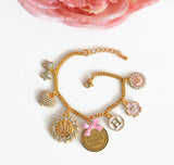 Childrens Charm Personalised Allah, Ayatul Kursi,  Name Charm Bracelet - Muslim, Islamic