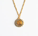 Gold Diamante Allah Necklace, Kids, Childrens, Gifts for Her, Muslim, Islamic, Hajj, Umrah