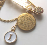 Personalised Mashallah Diamante Ayatul Kursi, Allah, Evil Eye Stroller Baby Pin - Muslim, Islamic, Name, Custom,