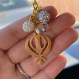 Khanda Car Mirror, Charm, Protection, Sikh, New Driver Gift, Keyring, Keychain, Fathers Day, Gift For Dad