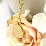 Exclusive Gold Ayatul Kursi Tassel Bag Charm - Muslim, Islamic, Zipper Charm, Ayah