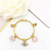 Childrens Adjustable Evil Eye Bangle