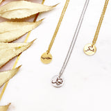 Adult, Childrens, Arabic Sabr, Shukr, Tawakkul, Hub Gold Engraved Necklace, Birthday, Gift for Her, Islamic, Eid, Gold Plated, Muslim, Baby