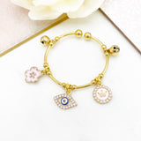 Childrens Adjustable Evil Eye Bangle