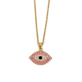 Crystal Evil Eye Eye Shaped Necklace, Adults, Children, Baby - Protection Jewellery, Swarovski