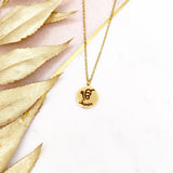 Gold Engraved Name Ek Onkar Necklace, Pendant, Gift For Her, Baby Gift, New Baby, Birthday, Wedding Gift, Hindu, Diwali, Ik Onkar Vaisakhi