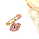 Blue Mini Evil Eye Baby Clothing Pin, Protection, Good Luck Charm, Keepsake, New Baby, Mum to Be
