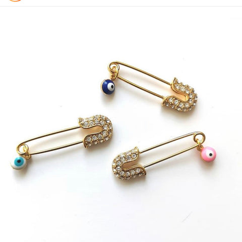 Mini Evil Eye Diamante Pin
