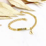 Adult & Childrens 18k Gold Plated Name Engraved Bracelet - Bangle - Wedding, Baby, New Mum, Birthday, Eid, Engagement, Mens, Womens, Kids