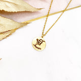 Gold Engraved Name Ek Onkar Necklace, Pendant, Gift For Her, Baby Gift, New Baby, Birthday, Wedding Gift, Hindu, Diwali, Ik Onkar Vaisakhi