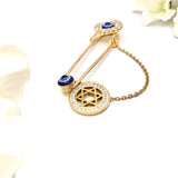 Evil Eye Star of David Crystal Baby Pin - Jewish, Judaica Jew, Hanukka, New Baby, New Mum, Mum to be, Protection